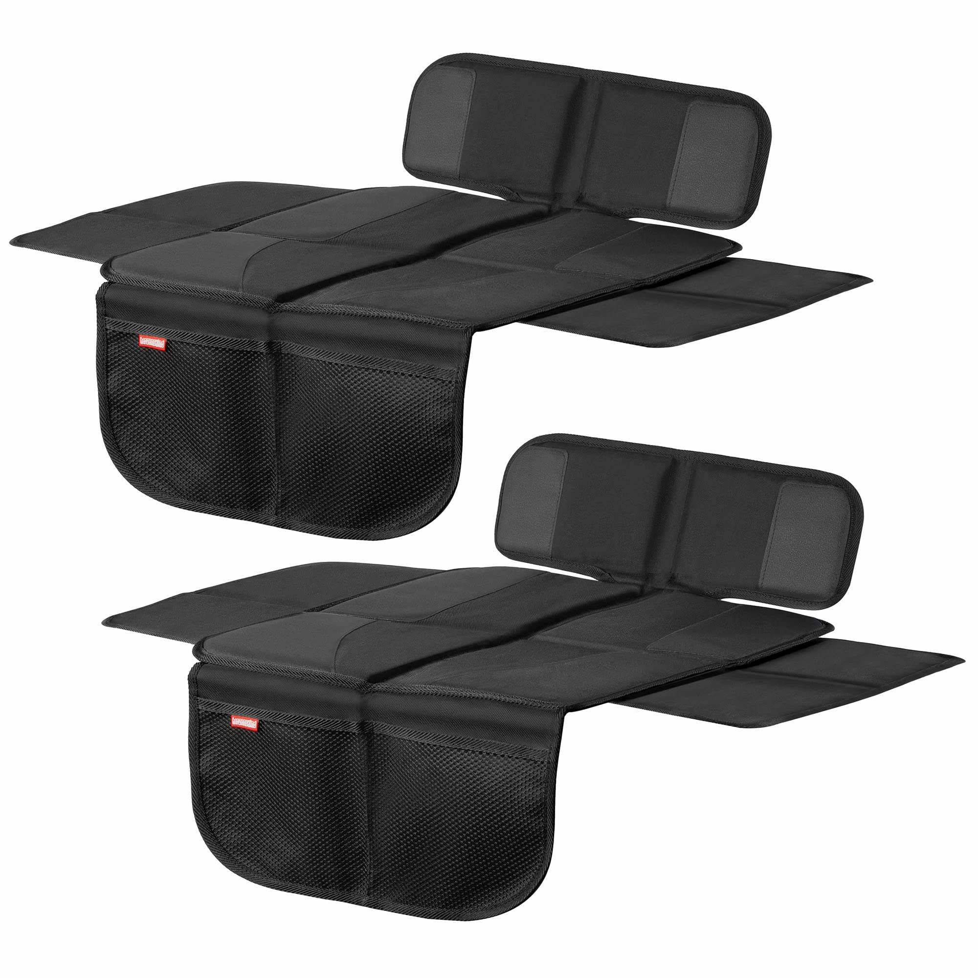 Original HerzensKind Kindersitzunterlagen mit Netztaschen im 2er-Pack